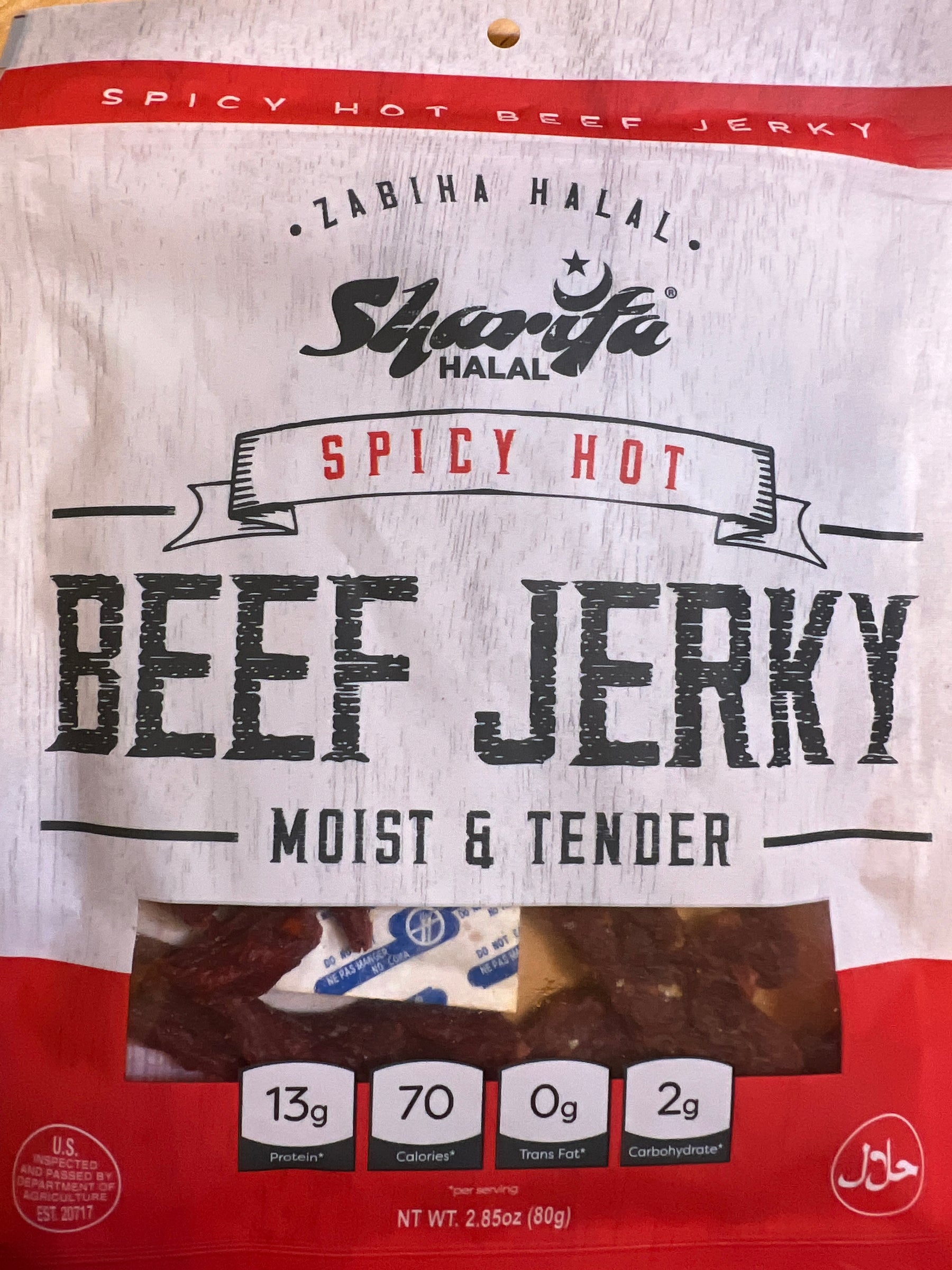 HALAL Spicy Hot Beef Jerky 80g