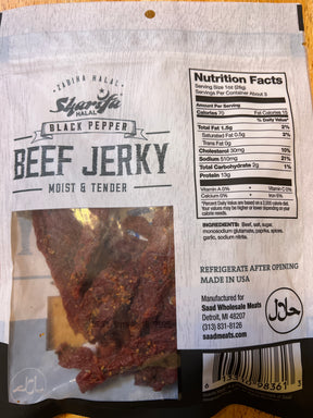 HALAL Black Pepper Beef Jerky (80g)