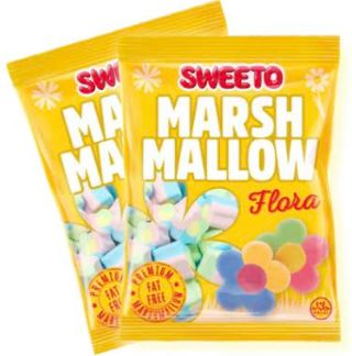 HALAL SWEETO Flora Marshmallow-140g