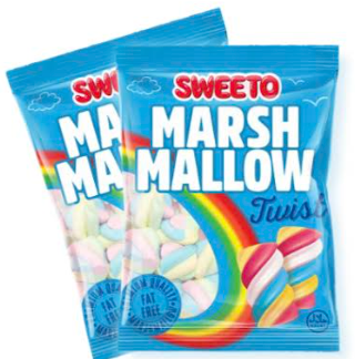 HALAL SWEETO Twist Marshmallow-140g